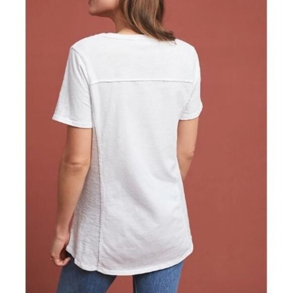 Anthropologie Contrast Stretch Tee - Picture 2 of 5